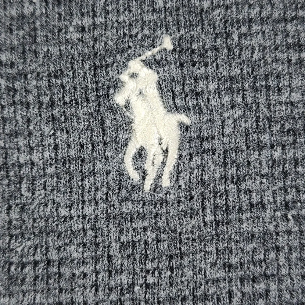 Polo Ralph Lauren Waffle Knit Thermal Shirt Mens 3XL Gray Long Sleeve Pony Logo